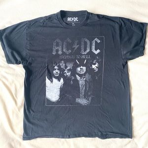 Women’s oversized AC/DC graphic tee